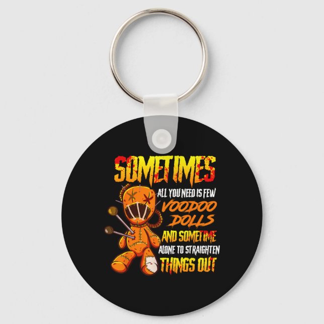 Scary Horror Voodoo Doll Keychain (Front)