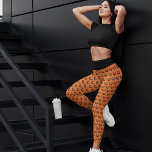 Scary Jack O Lantern Orange Halloween Capri Leggings<br><div class="desc">These spooky orange Halloween capri leggings feature a cool smiling Jack O Lantern pattern pants. Cool and scary gift.</div>