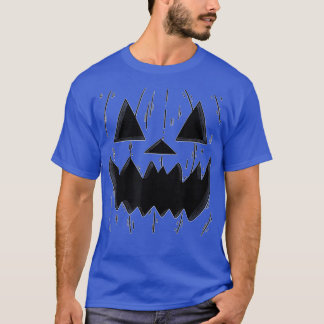 Scary JackOLantern Pumpkin Face  Orange  T-Shirt