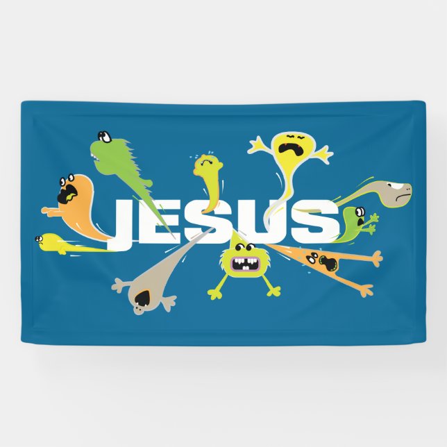 Scary Jesus Banner (Horizontal)