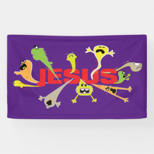 Scary Jesus Banner
