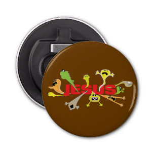 Scary Jesus Bottle Opener