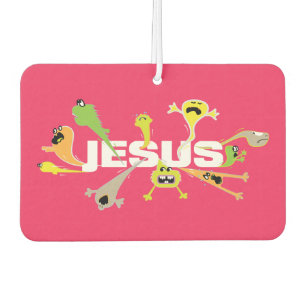 Scary Jesus Car Air Freshener