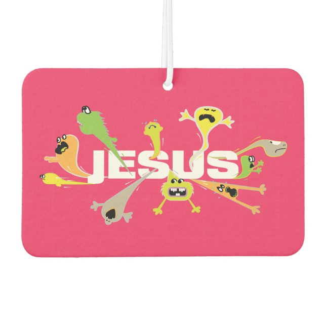 Scary Jesus Car Air Freshener (Front)