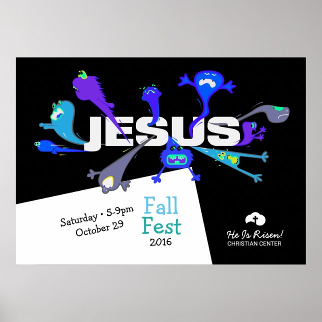 Scary Jesus Nights Poster (Front)