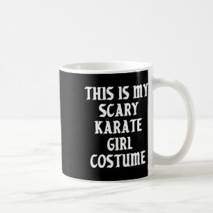 Scary Karate Girl Costume Halloween Sports Martial Coffee Mug