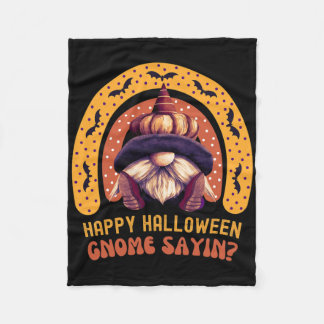 Scary Kids Halloween Costume Girls Gnome Sayin Fleece Blanket