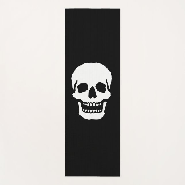 Scary Laughing Skull Yoga Mat (Front)