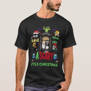 Scary Little Christmas Horror Holiday Design T-Shirt