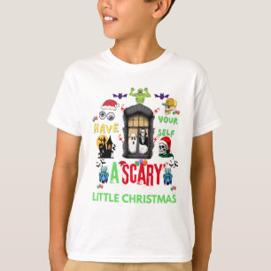 Scary Little Christmas Horror Holiday Design T-Shirt