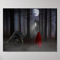 Scary Little Red Riding Hood Werewolf