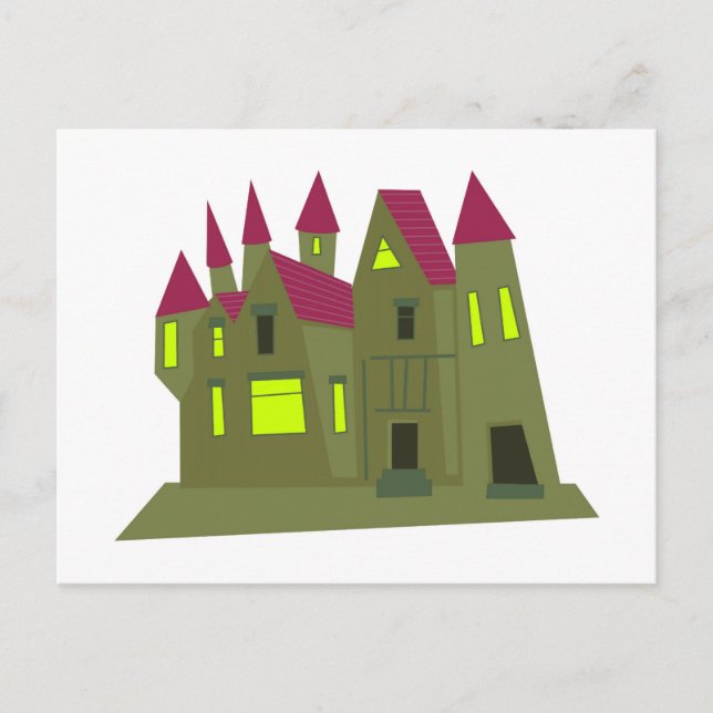 Scary Mansion Postcard (Front)