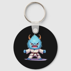Scary Martial Arts Fighter Karate Boxer Comt Kung  Keychain