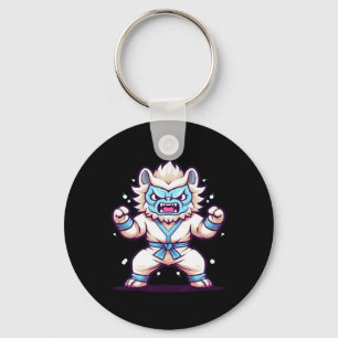 Scary Martial Arts Fighter Karate Boxer Comt Kung Keychain