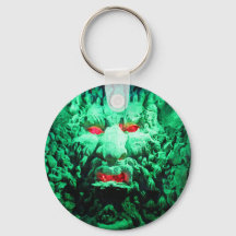 Scary Masked Face in Rock Face