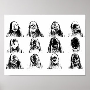 Scary Masks Poster