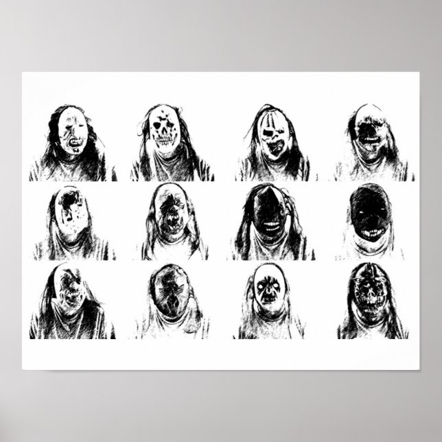 Scary Masks Poster (Front)
