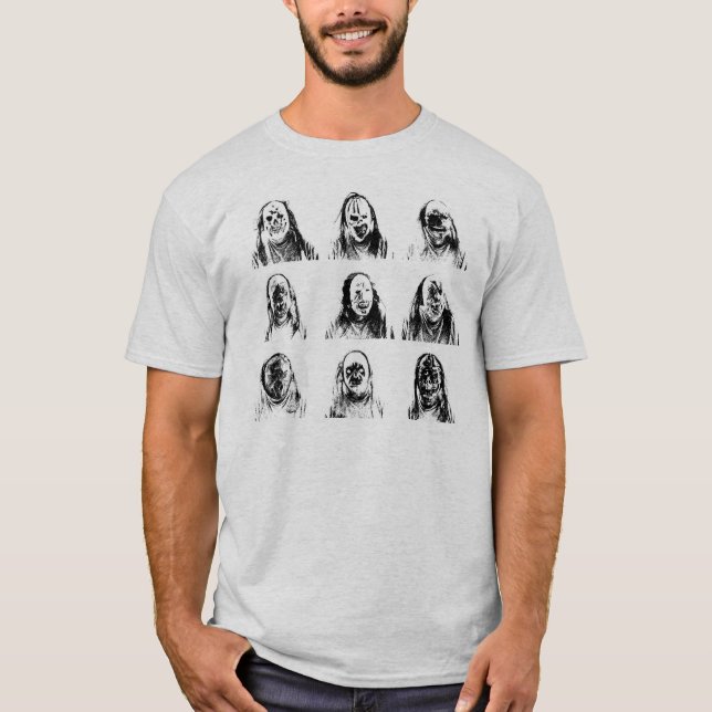Scary Masks T-Shirt (Front)