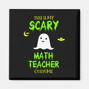 Scary Math Teacher Costume Halloween Lazy Easy Chr Magnet