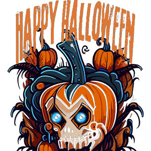 Scary Modern Pumpkin Carving  T-Shirt