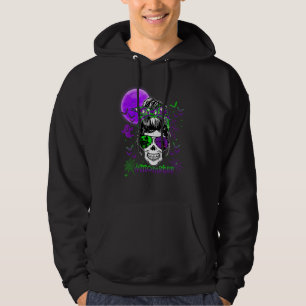 Scary Mom Monster Skull Skeleton Halloween Costume Hoodie