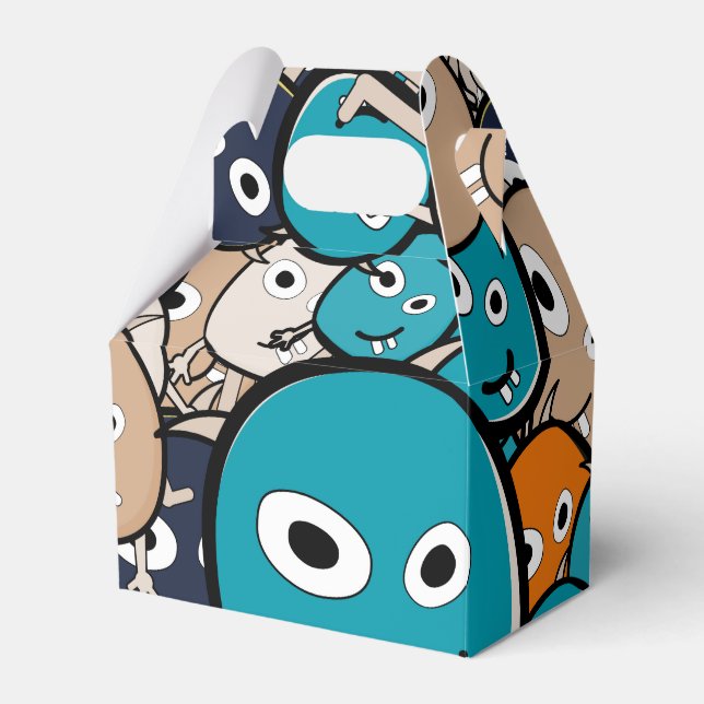 Scary Monster Favor Box (Front Side)