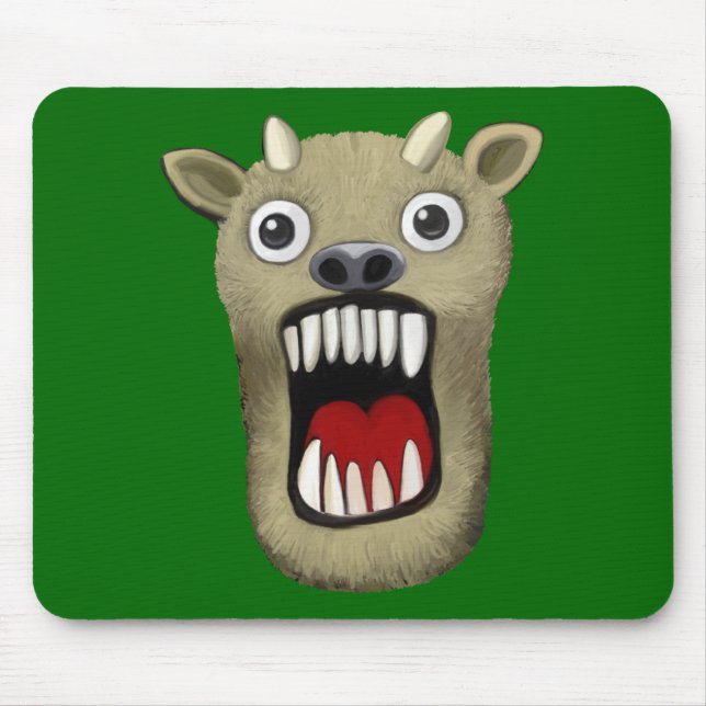Scary Monster II - Green Mouse Pad (Front)