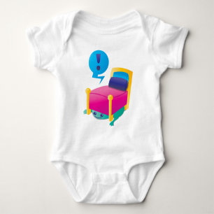 SCARY monster lurking under the BED Baby Bodysuit
