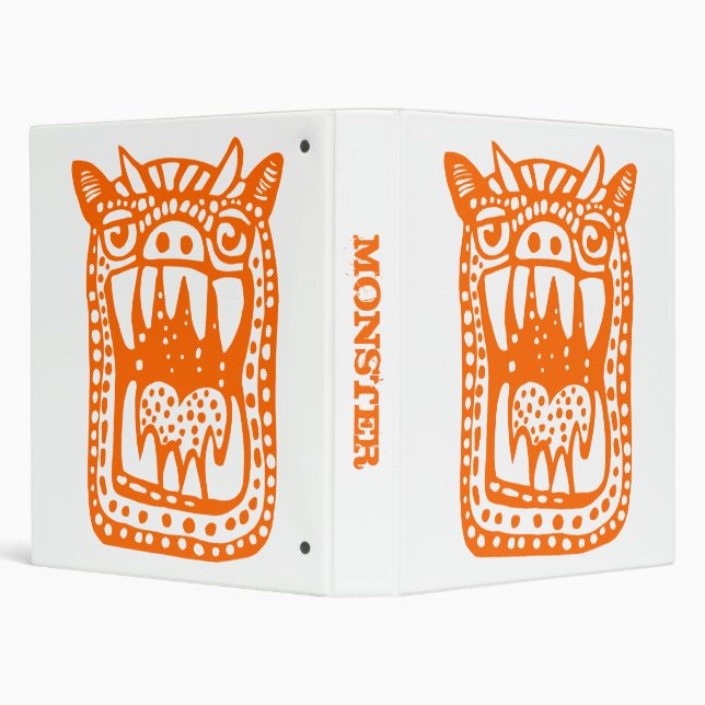 Scary Monster - Orange Binder (Background)