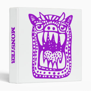 Scary Monster - Purple Binder