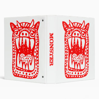 Scary Monster - Red Binder