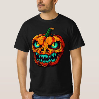 Scary Monster Spooky Pumpkin Halloween 2026 T-Shirt
