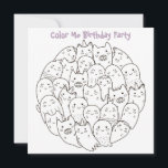 *~* Scary Monsters Customizable COLOR ME Birthday Invitation<br><div class="desc">*** BE SURE TO CHECK THAT IT IS MATTE PAPER *** Colour Me / Colour IT / Colouring Cute BIRTHDAY PARTY INVITATION. The little ones get to colour the card at home and then bring it to the party for a prize. Here is a very customizable scary monsters children's Birthday...</div>