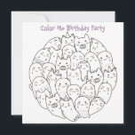 *~* Scary Monsters Customizable COLOR ME Birthday Invitation<br><div class="desc">*** BE SURE TO CHECK THAT IT IS MATTE UNCOATED PAPER *** Colour Me / Colour IT / Colouring Cute BIRTHDAY PARTY INVITATION. The little ones get to colour the card at home and then bring it to the party for a prize. Here is a very customizable scary monsters children's...</div>