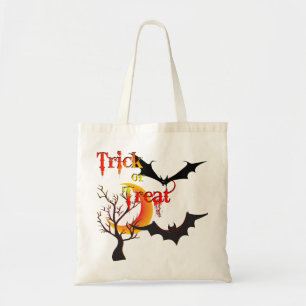 Scary Moon and Bats Halloween Bags