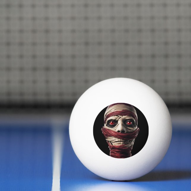 Scary Mummy Demon Halloween Ghoul Ping Pong Ball (Net)