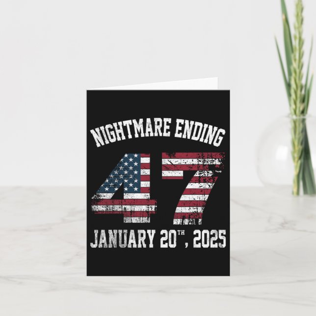 Scary Night Ending January 20th 2025 Funny Pro Tru Card (Front)