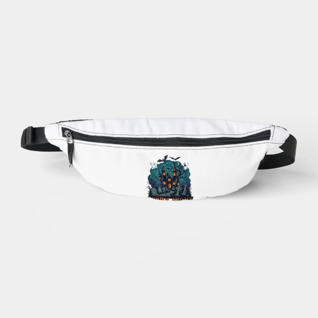 Scary Night Haunted House Ghosts Cemetery Fanny Pack (Front)