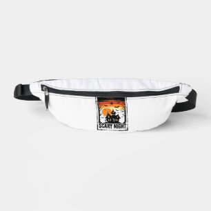 Scary Night Haunted House Vintage Halloween Shirt_ Fanny Pack