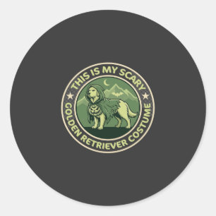 Scary Night Raven Apple Spooky Haunted Castle Hall Classic Round Sticker