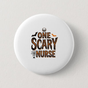 Scary Nurse Halloween Vintage Engraving Shirt Desi 2 Inch Round Button