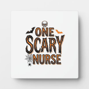 Scary Nurse Halloween Vintage Engraving Shirt Desi Plaque