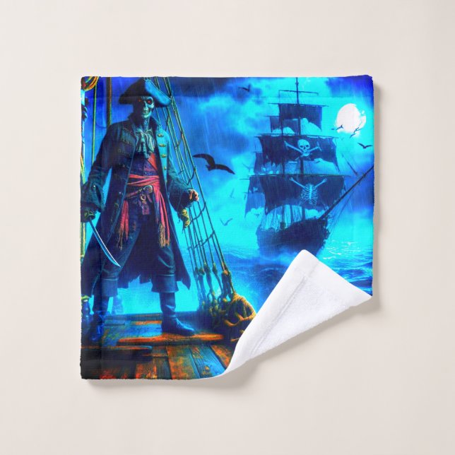 Scary Pirate Wash Cloth (Wash Cloth)