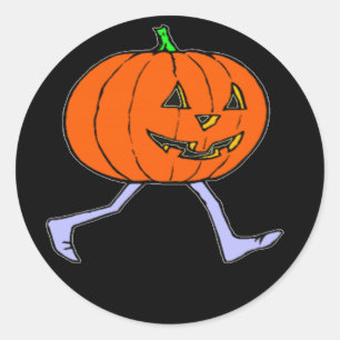 Scary Pumkin Classic Round Sticker