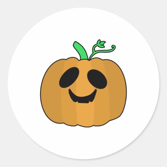 Scary Pumpkin Halloween V2   Classic Round Sticker (Front)