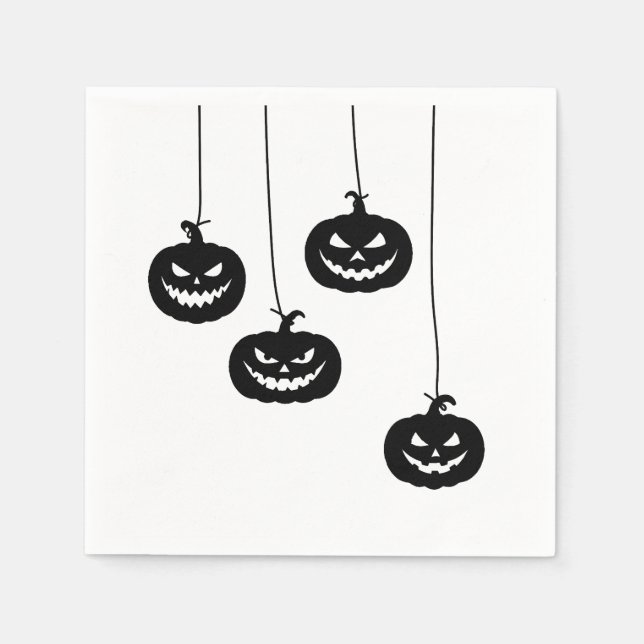 Scary Pumpkin hanging Napkin (Front)