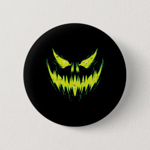 Scary Pumpkin Jack O Lantern Face Halloween Men Bo 2 Inch Round Button