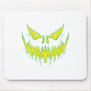 Scary Pumpkin Jack O Lantern Face Halloween Men Bo Mouse Pad
