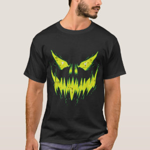  Scary Pumpkin Jack O Lantern Face Halloween Men  T-Shirt