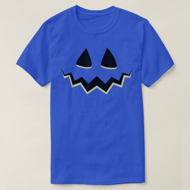 Scary Pumpkin Mask for Halloween Giant and Fun Fac T-Shirt (Design Front)